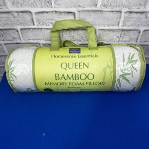 NWT🤩 |•HOMESENSE ESSENTIALS•| Queen Bamboo Memory Foam Pillow